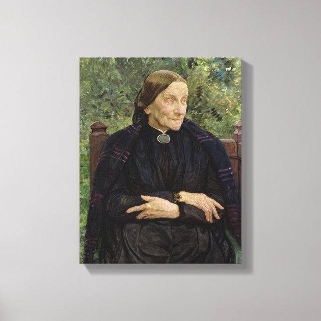 Lichtwarks Mutter, 1908 Leinwanddruck (Vorderseite)