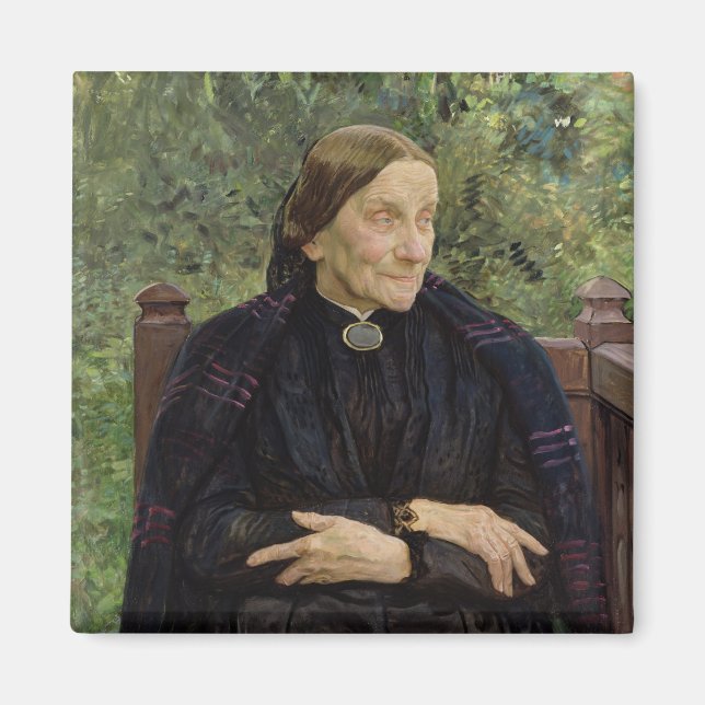 Lichtwarks Mutter, 1908 Magnet (Vorne)