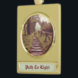 Lichtweg Banner-Ornament Gold<br><div class="desc">Lichtweg</div>