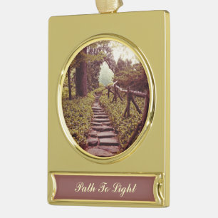 Lichtweg Banner-Ornament Gold