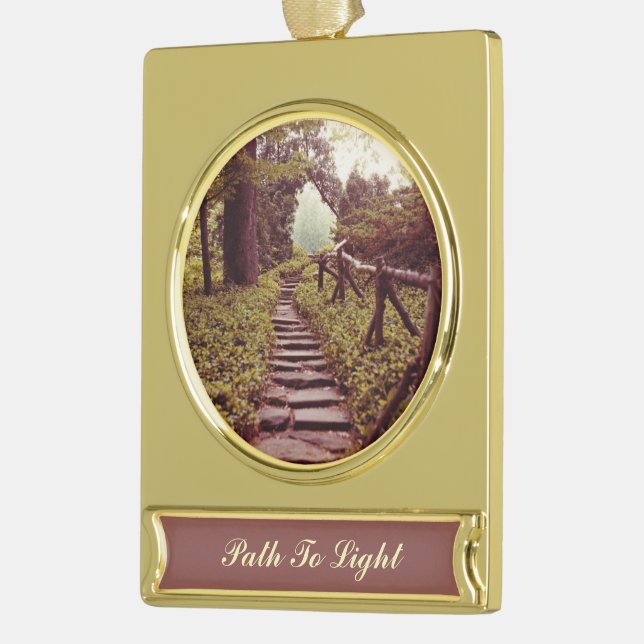 Lichtweg Banner-Ornament Gold (Links)