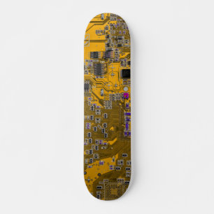 Lichtwellenleiter des Computergeek-Schaltkörpers Skateboard
