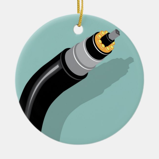 Lichtwellenleiter Keramik Ornament (Vorne)