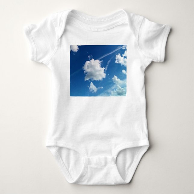Lichtwolken Baby Strampler (Vorderseite)