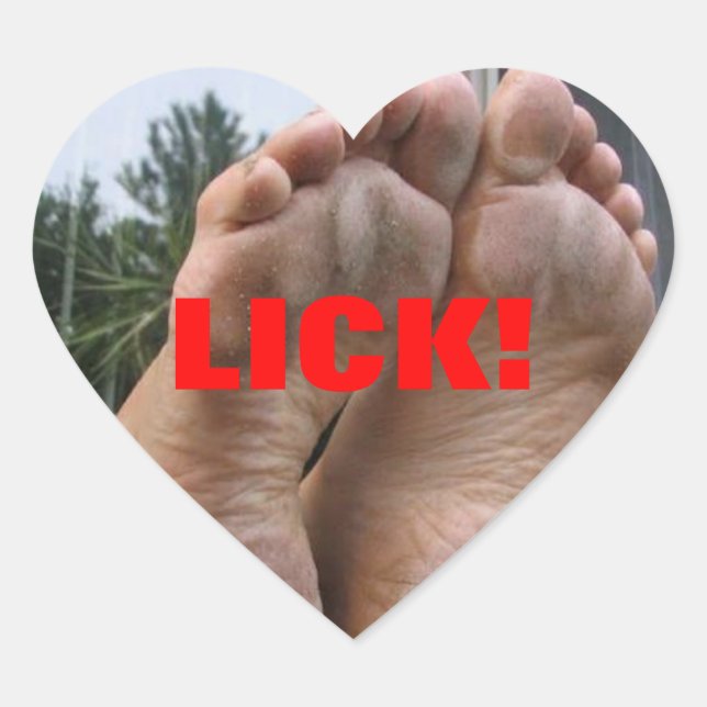 LICK! Herz-Aufkleber (Vorderseite)