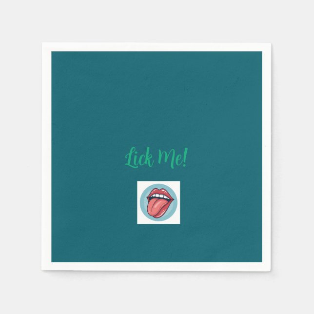 Lick Me Napkins Serviette (Vorderseite)