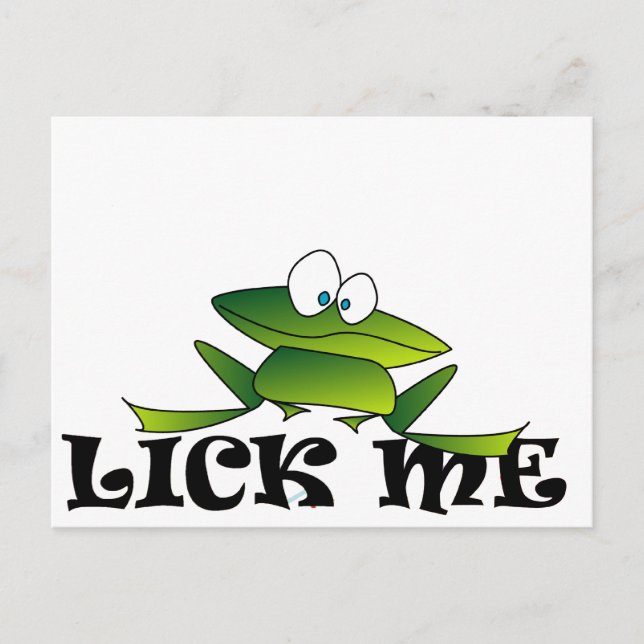 Lick Me Postkarte (Vorderseite)