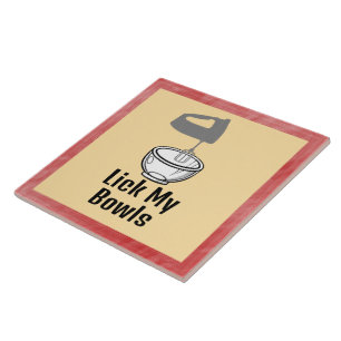 Lick My Bowls Keramik Tile Fliese