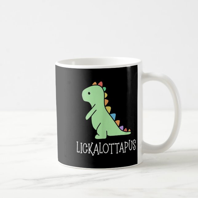 Lickalottapus Funny Lesbian Lgbtq Pride, Funny Hum Kaffeetasse (Rechts)