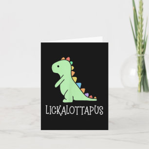 Lickalottapus Funny Lesbian Lgbtq Pride, Funny Hum Karte