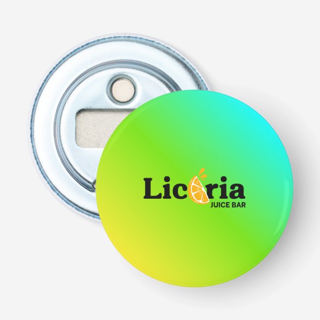 Licoria Saftbar Gradient-Logo-Flasche Flaschenöffner (Vorderseite)