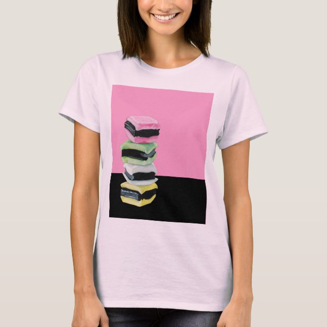 Licorice Allsorts rosa Ladys T - Shirt (Vorderseite)