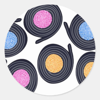 Licorice Catherine Wheels Runder Aufkleber
