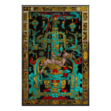Lid des Großen Grabes von Pakal - Palenque Astrona