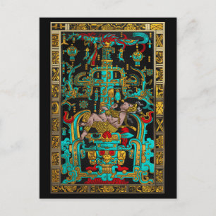 Lid des Großen Grabes von Pakal - Palenque Astrona Postkarte