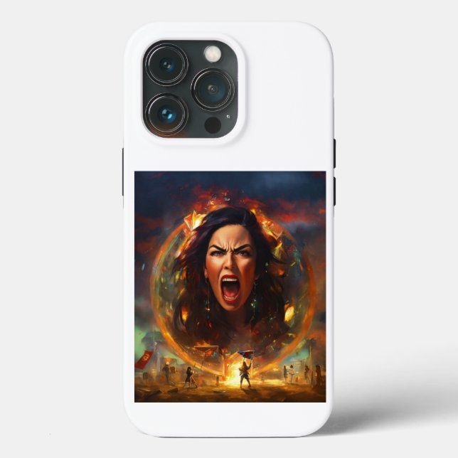 Lidia Thorpe Angry Expression iPhone/iPad Fall Case-Mate iPhone Hülle (Rückseite)