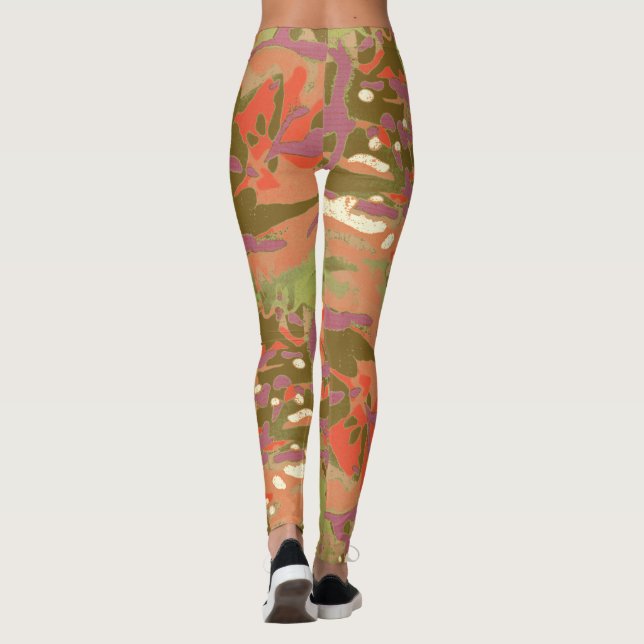 LIDJ Design. Camouflage Camouflage, schauen Sie mi Leggings (Rückseite)