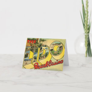 Lido Beach Blank Card Karte