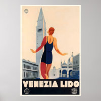 Lido di Venezia Venedig Lido Italien Vintage Reise