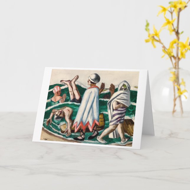 Lido | Max Beckmann | Karte (Gelbe Blume)