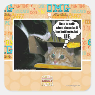 LIE QUADRATISCHER AUFKLEBER