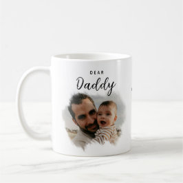 Liear Daddy | Modernes Foto Herztag der Vater Kaffeetasse
