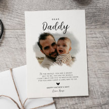 Liear Daddy | Modernes Foto Herztag der Vater