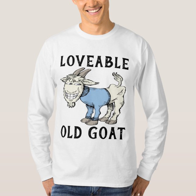 LIEBBARE ALTE ZIEGEN-T - SHIRT (Vorderseite)