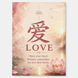 Liebe (愛) chinesischer Zeichenmagnet Magnet