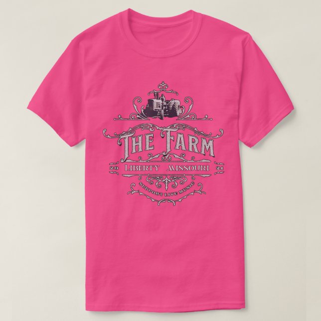 LIEBE 001 The Farm Liberty Missouri USA Bar Honky- T-Shirt (Design vorne)