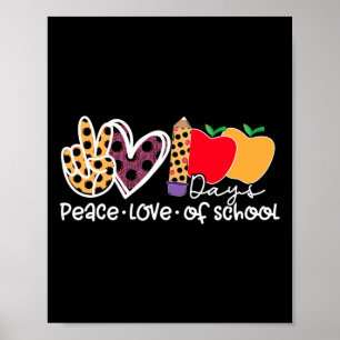 Liebe 100 Schultage Poster