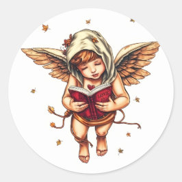 Liebe 101: Kupiden-Führer für Romantik ❤️ 📖 ✨ Runder Aufkleber