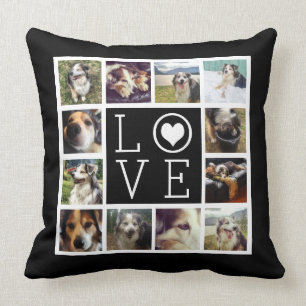 LIEBE 12 Instagram Foto-Collage Kissen