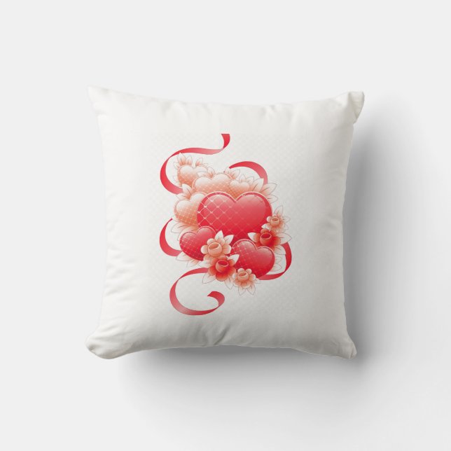 Liebe 16 Zoll x 16 Zoll Kissen (Vorderseite)