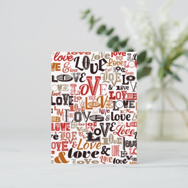 LIEBE 1 FEIERTAGSPOSTKARTE (Stehend Vorderseite)