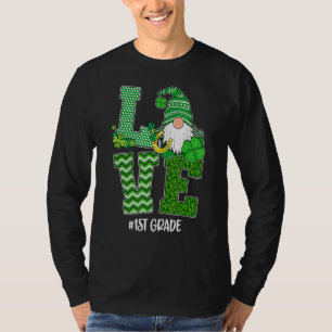 Liebe 1. Grade Gnome Funny St Patricks Day T-Shirt