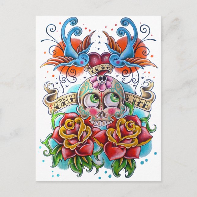 LIEBE 1 POSTKARTE (Vorderseite)