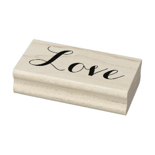 LIEBE 1"x2.5" Briefmarke aus Kautschuk / Carolyna Gummistempel