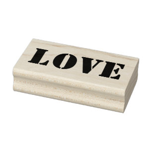 LIEBE 1"x2.5" Briefmarke aus Kautschuk / Stift Gummistempel