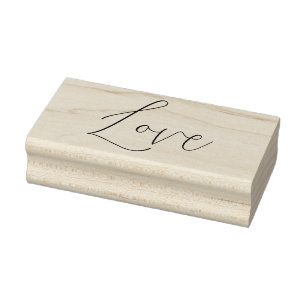 LIEBE 1"x2.5" Gummi-Briefmarke / Seelenverwandte Gummistempel