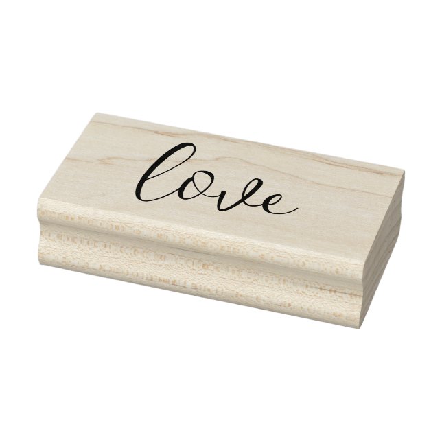 LIEBE 1"x2.5" Gummi-Briefmarke / Trendskript Gummistempel (Stempel)