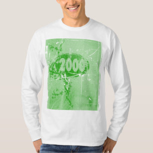 Liebe 2000 - Grünes Vintag - T - Shirt