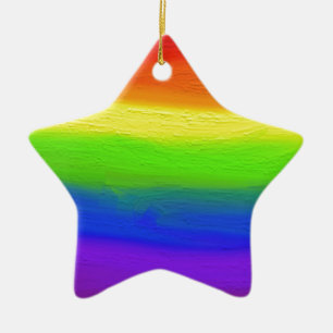 LIEBE 2016 = LIEBE Regenbogen Keramik Ornament