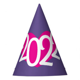 Liebe 2022 Ultra-Violett New Years Party hat Partyhütchen