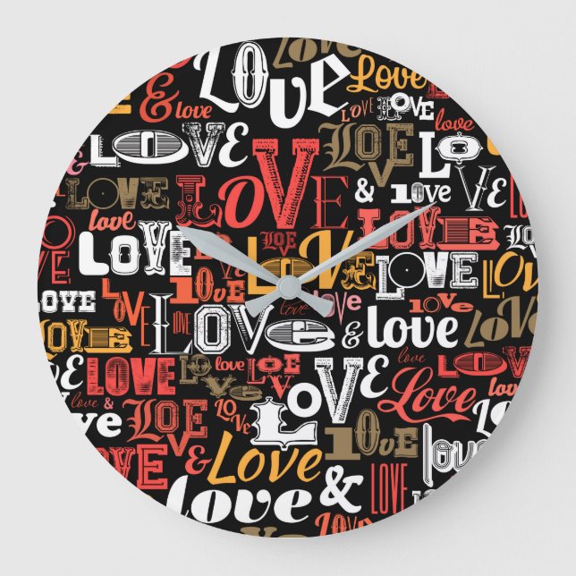 Liebe 2 große wanduhr (Vorderseite)