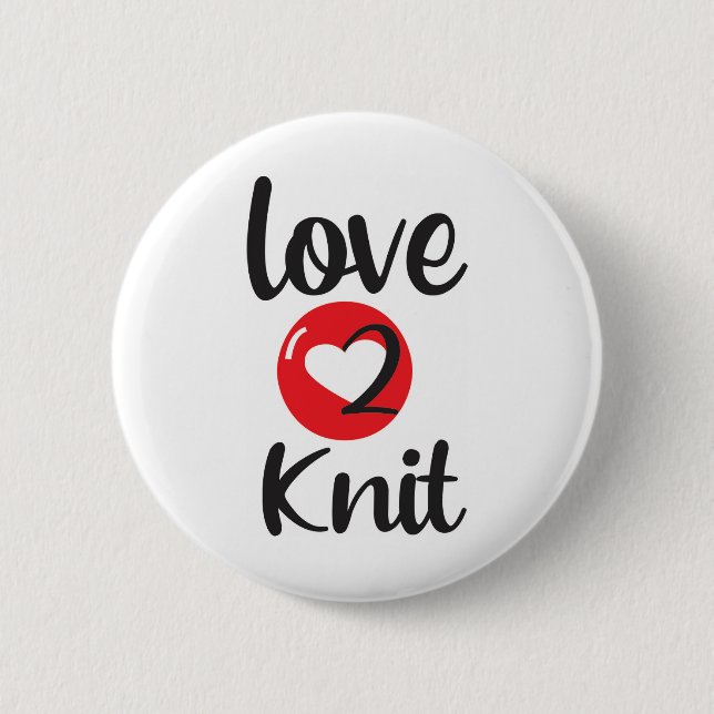 LIEBE 2 STRICK BUTTON (Vorderseite)