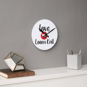 LIEBE 2 STRICK RUNDE WANDUHR