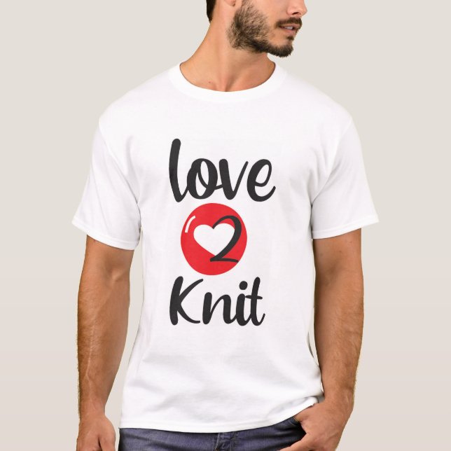 LIEBE 2 STRICK T-Shirt (Vorderseite)