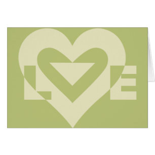 Liebe 2-Tone-Ebene Grün