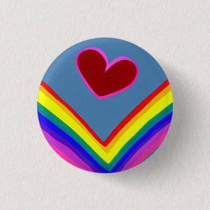 Liebe 3 cm Abzeichen Button